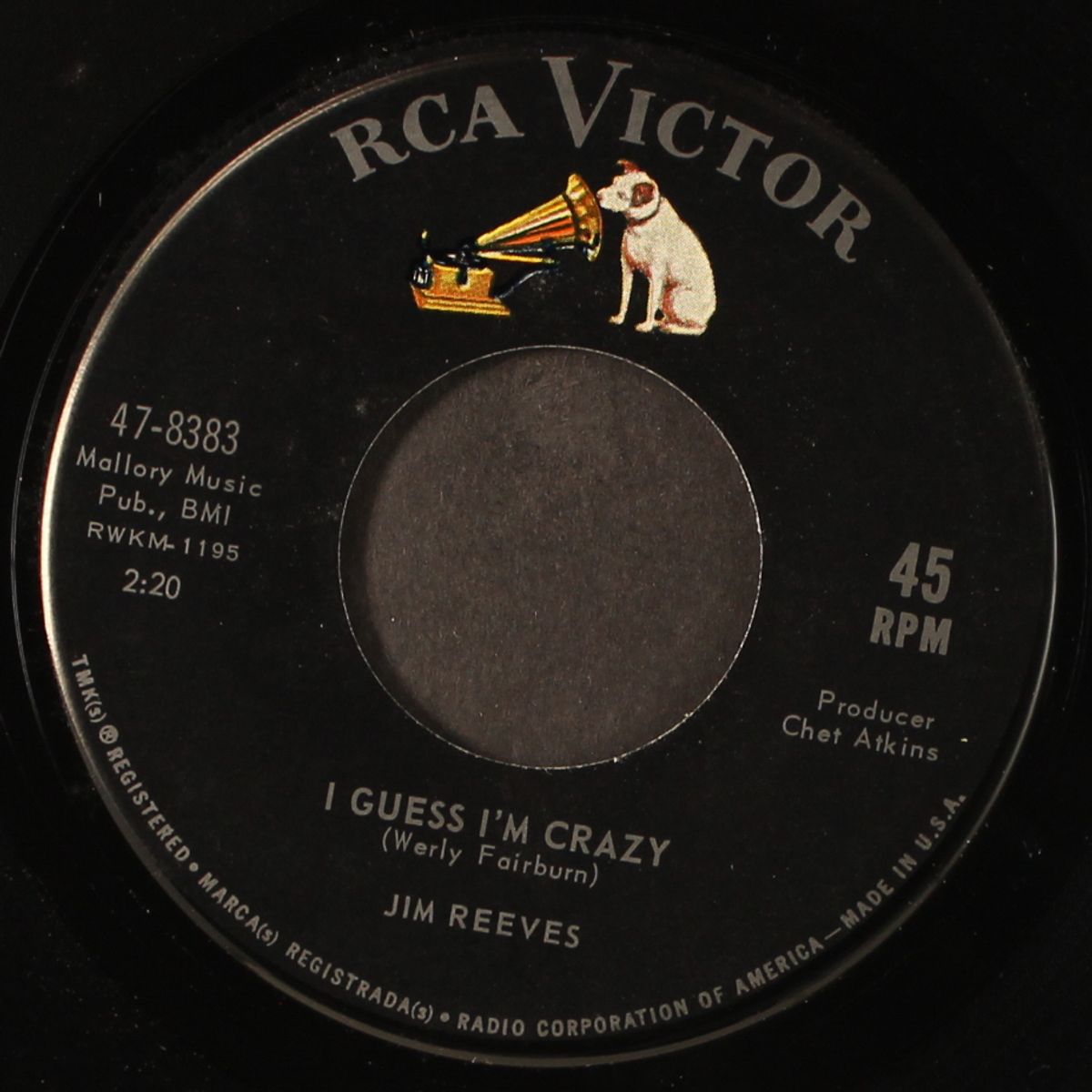 i guess i'm crazy / not until the next time by JIM REEVES
