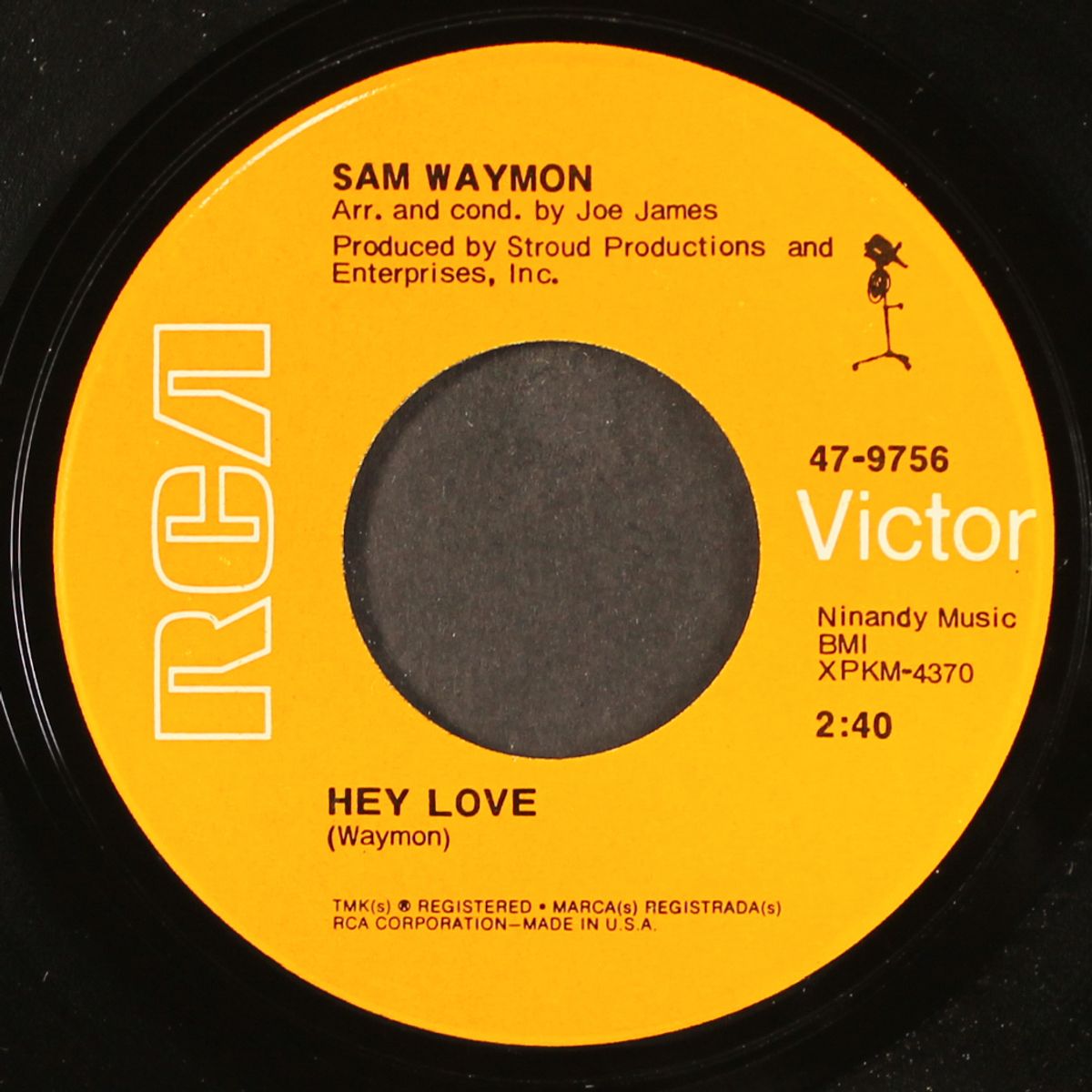 hey love / lonely for my baby by SAM WAYMON
