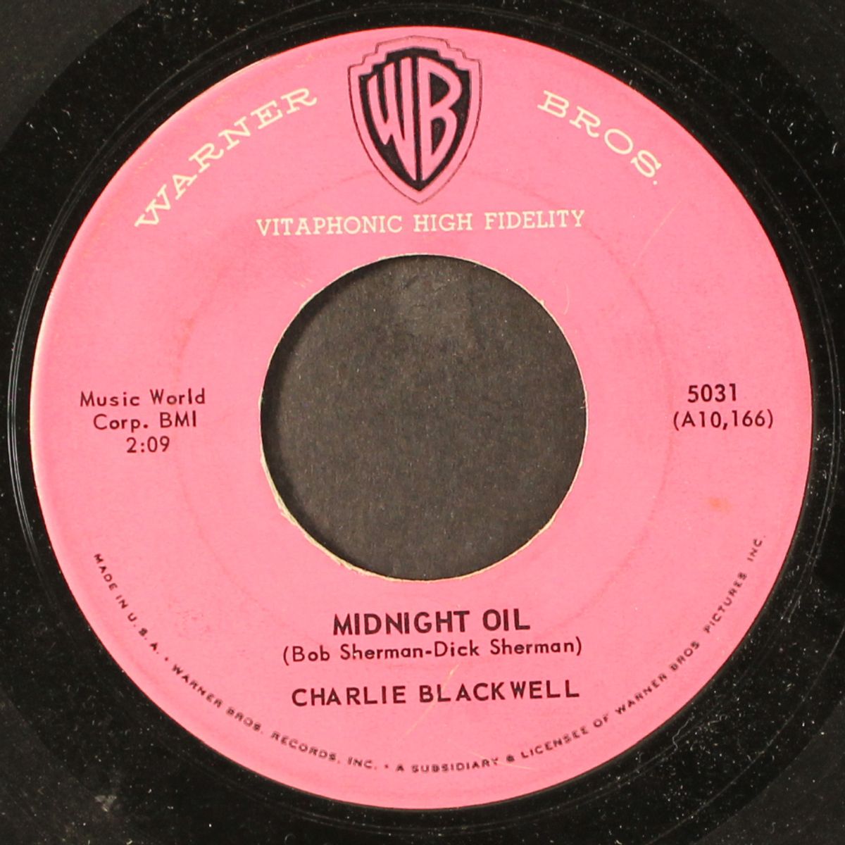 midnight oil / none of 'em glow like you by CHARLIE BLACKWELL