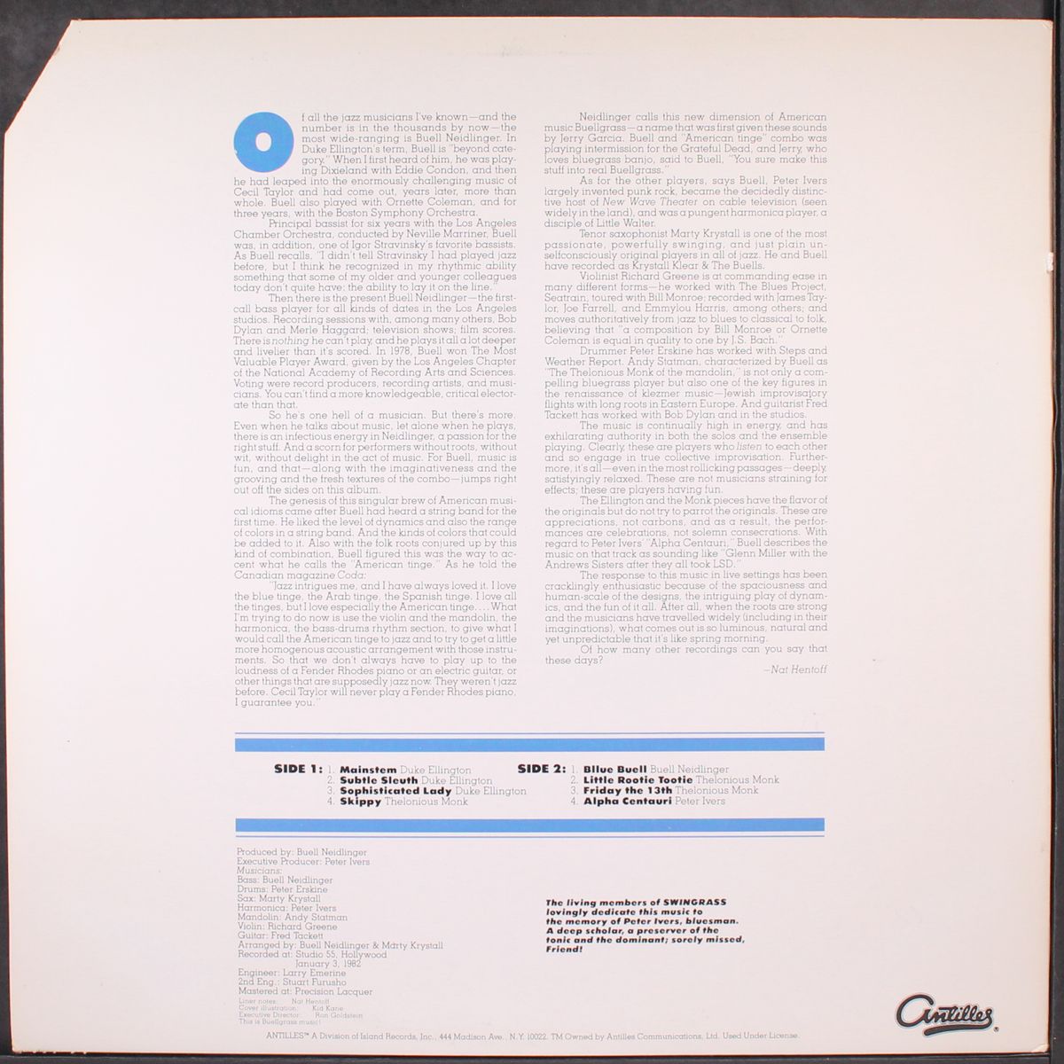 swingrass '83 by BUELL NEIDLINGER & MARTY KRYSTALL