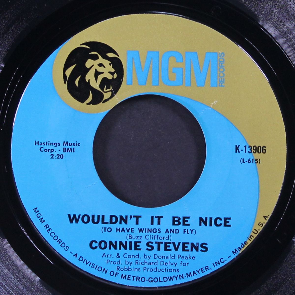wouldn't it be nice by CONNIE STEVENS