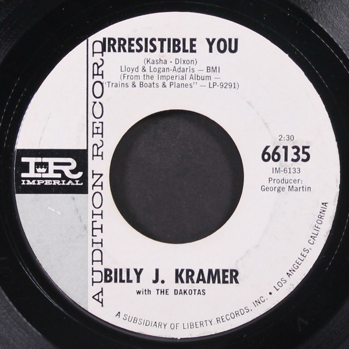 twilight time / irresistible you by BILLY J. KRAMER & DAKOTAS