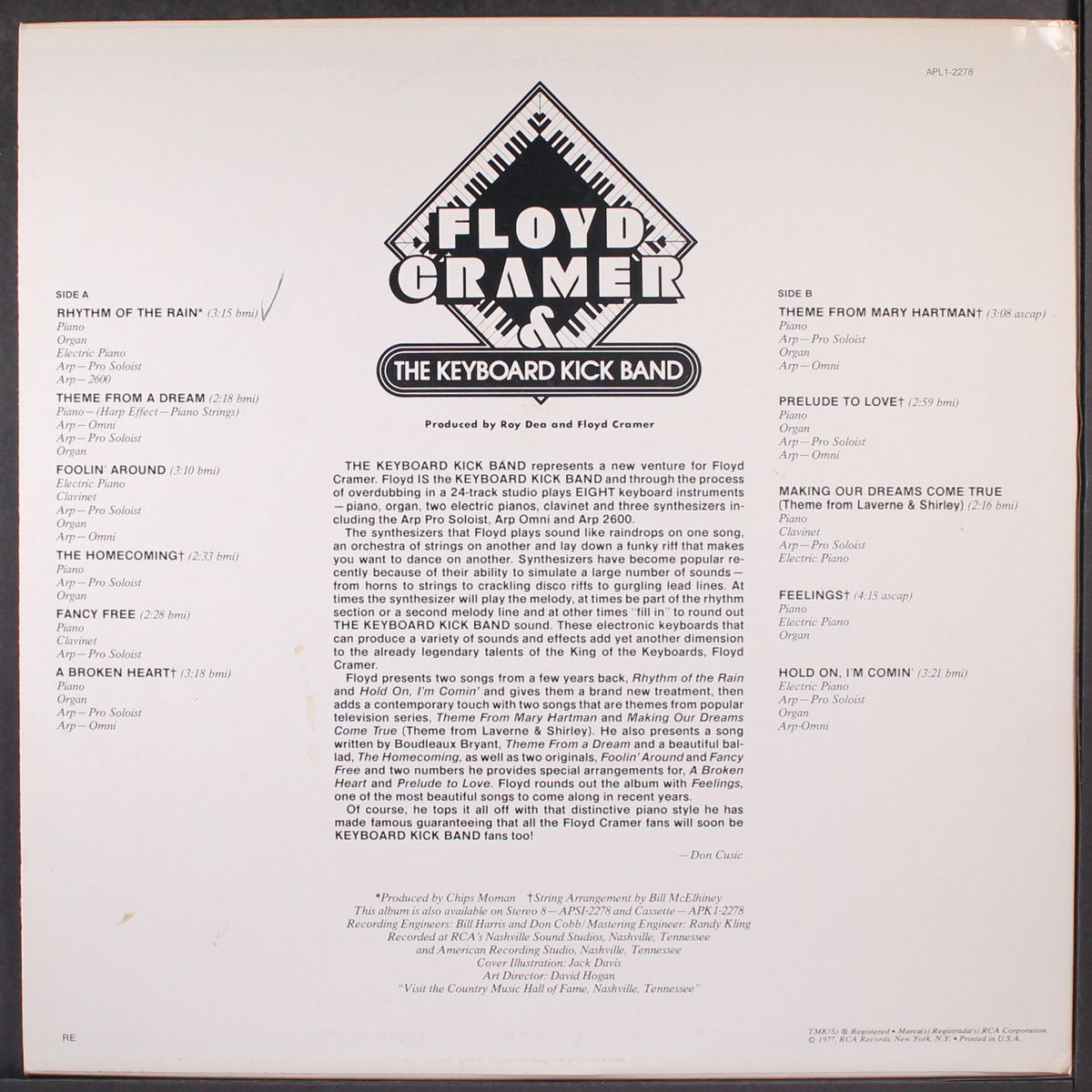 & the keyboard kick band by FLOYD CRAMER