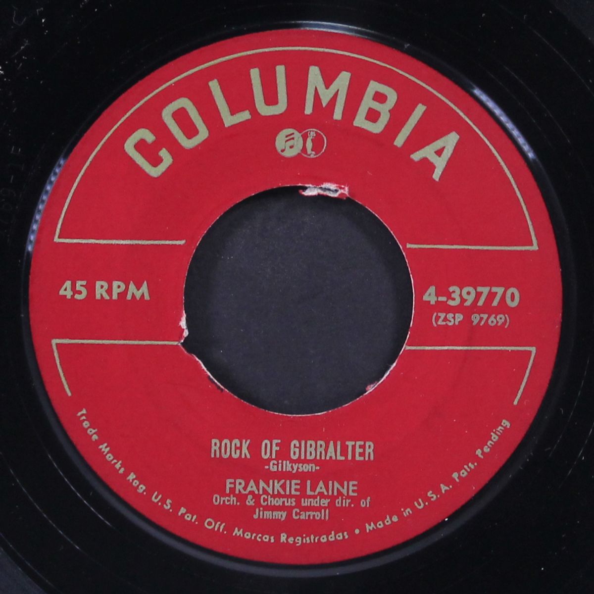 high noon / rock of gibralter by FRANKIE LAINE