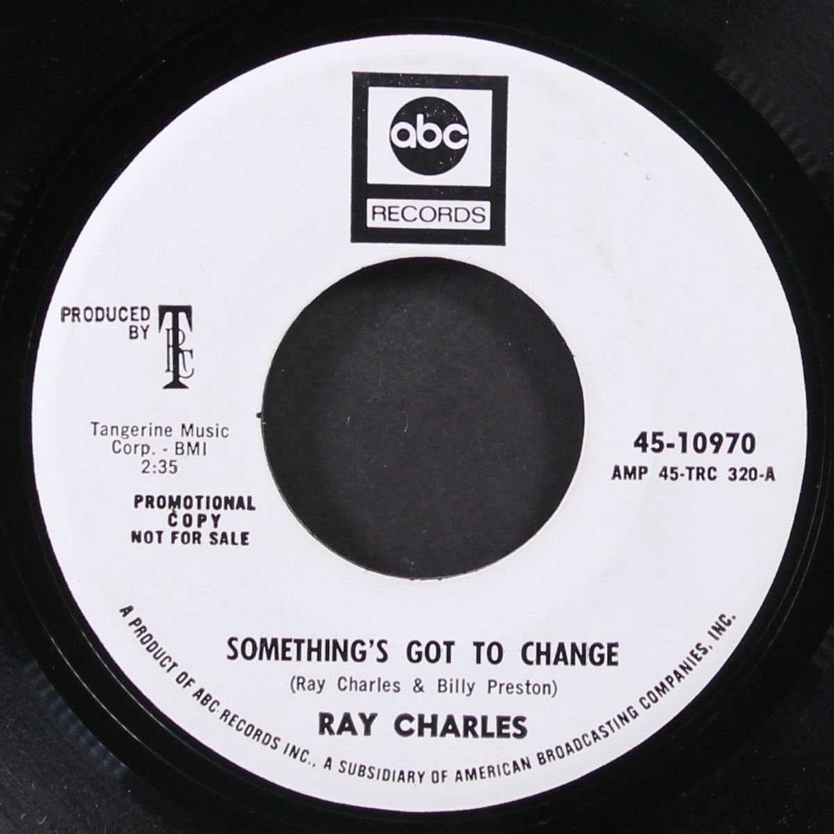something's got to change / in the heat of the night by RAY CHARLES
