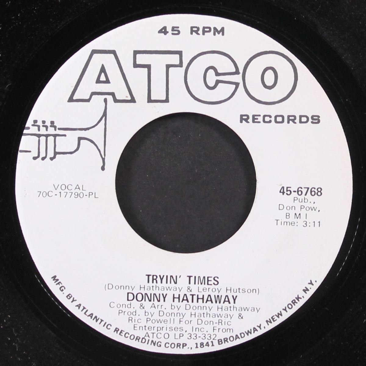 voices inside / tryin' times by DONNY HATHAWAY