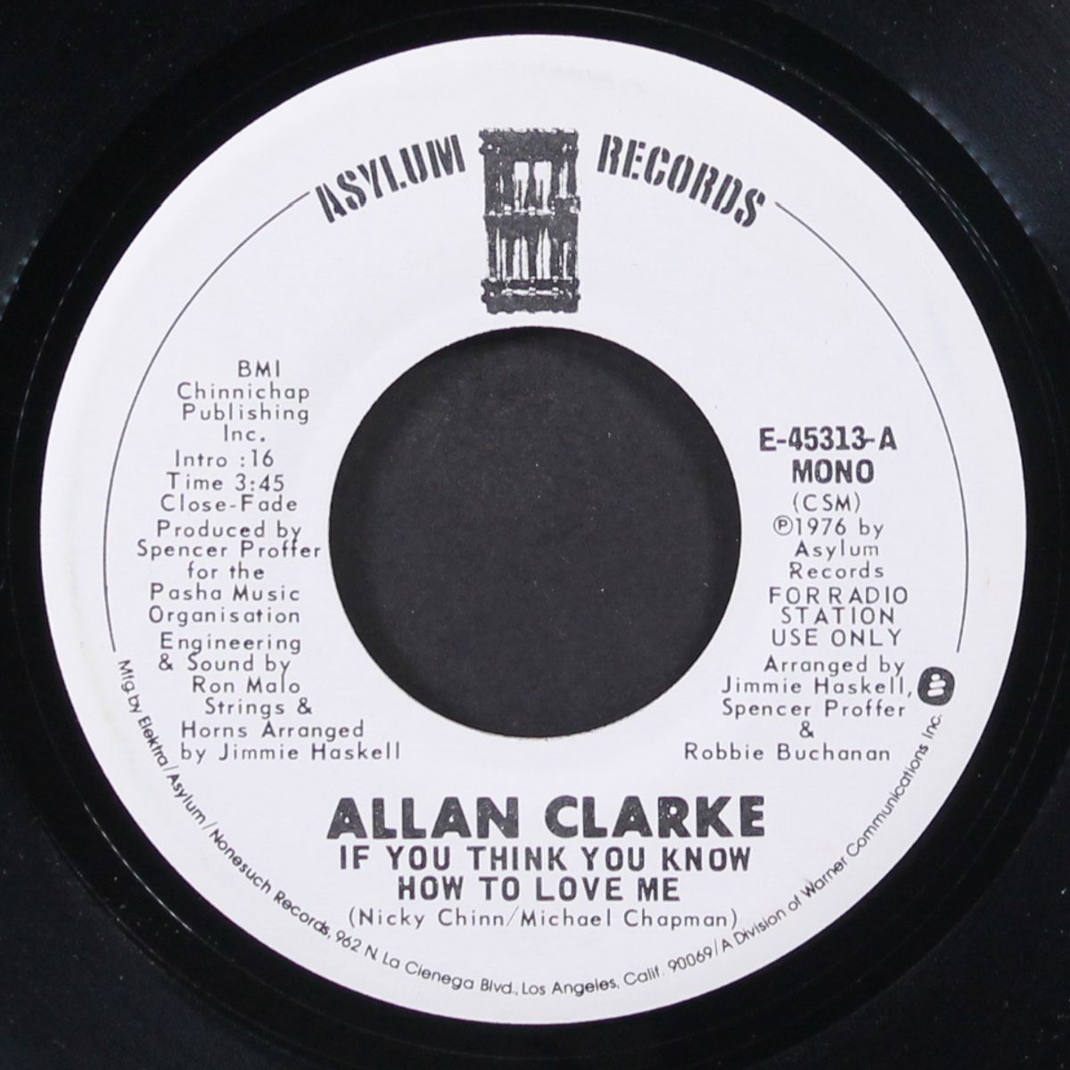 if you think you know how to love me / mono by ALLAN CLARKE