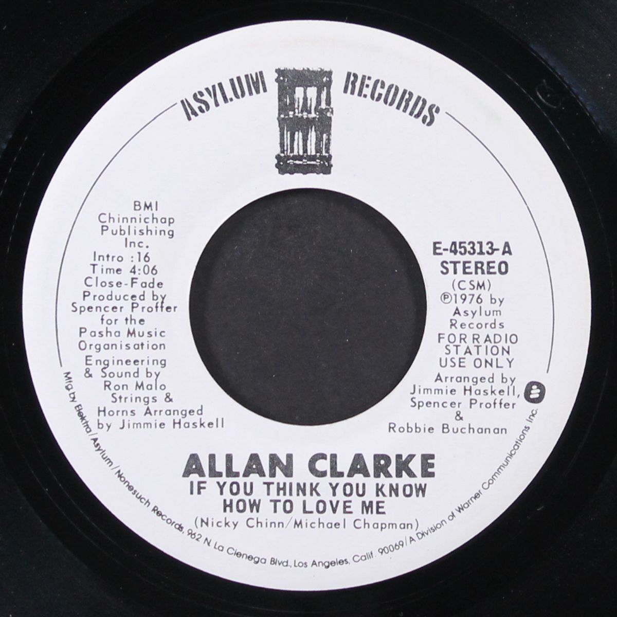 if you think you know how to love me / mono by ALLAN CLARKE