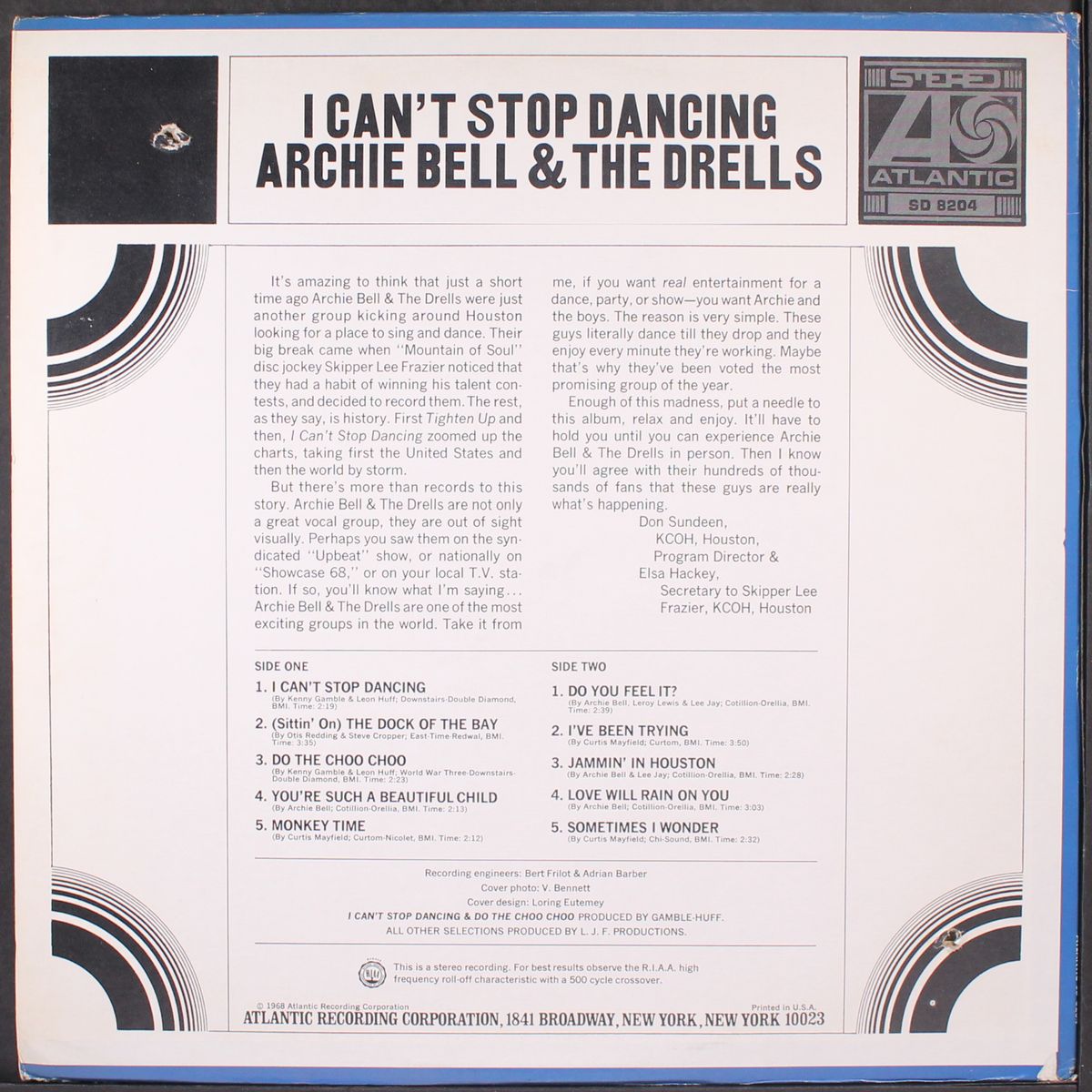 i can't stop dancing by ARCHIE BELL & DRELLS