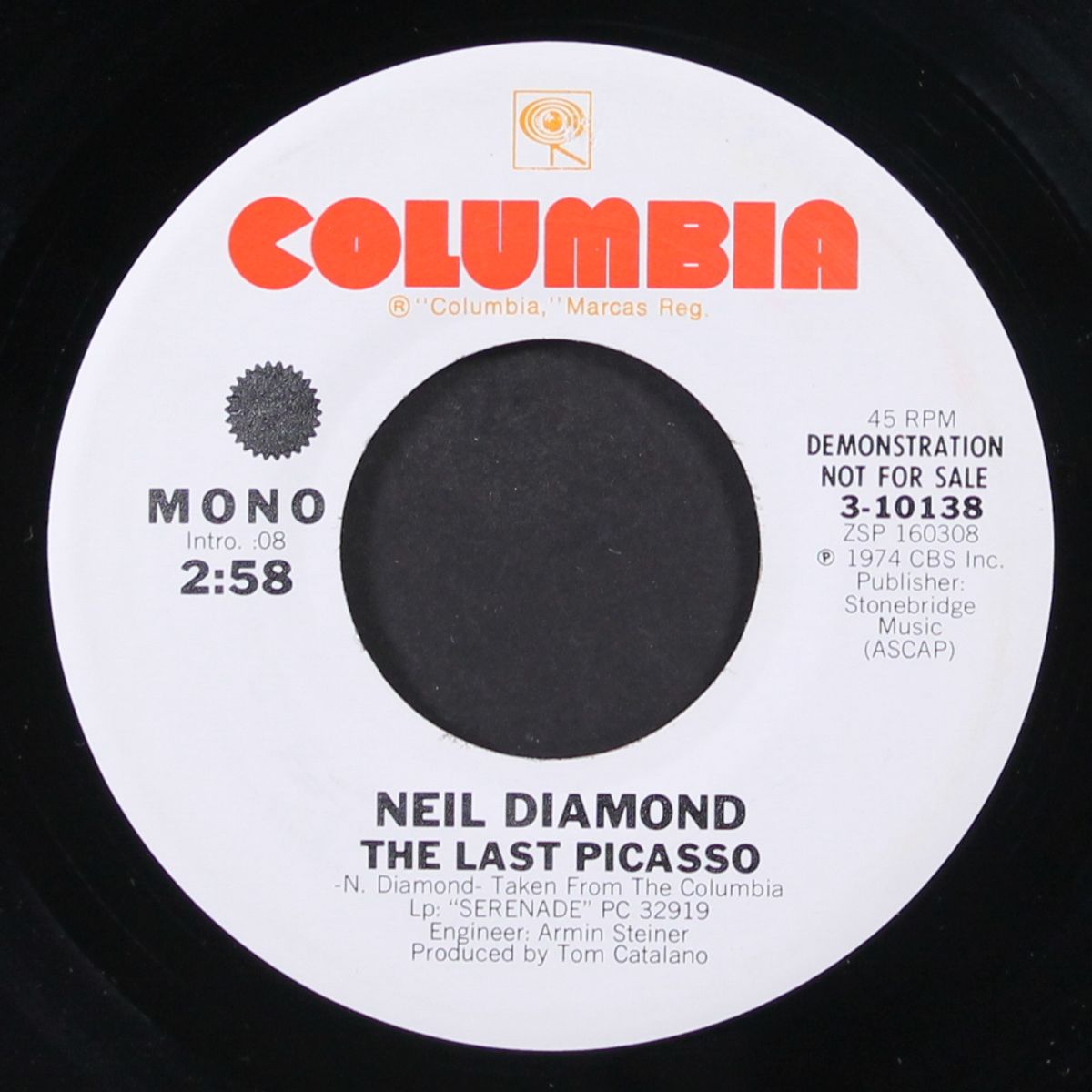the last picasso / mono by NEIL DIAMOND