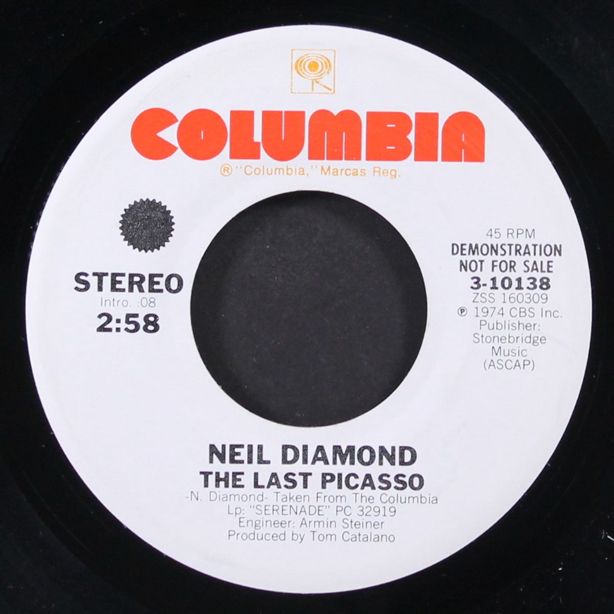 the last picasso / mono by NEIL DIAMOND