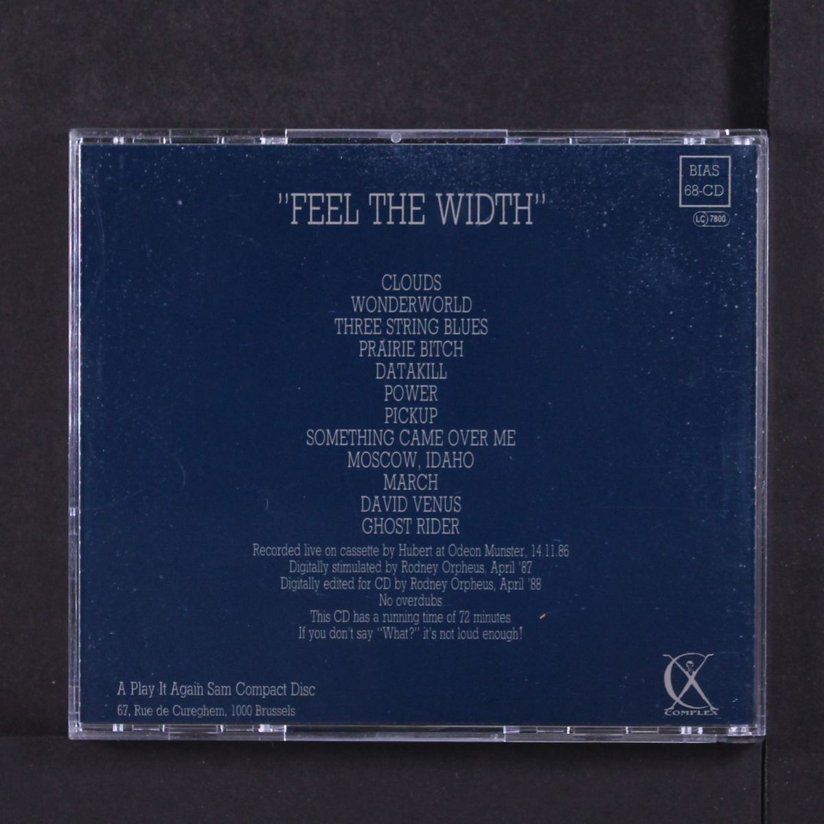 feel the width by CASSANDRA COMPLEX