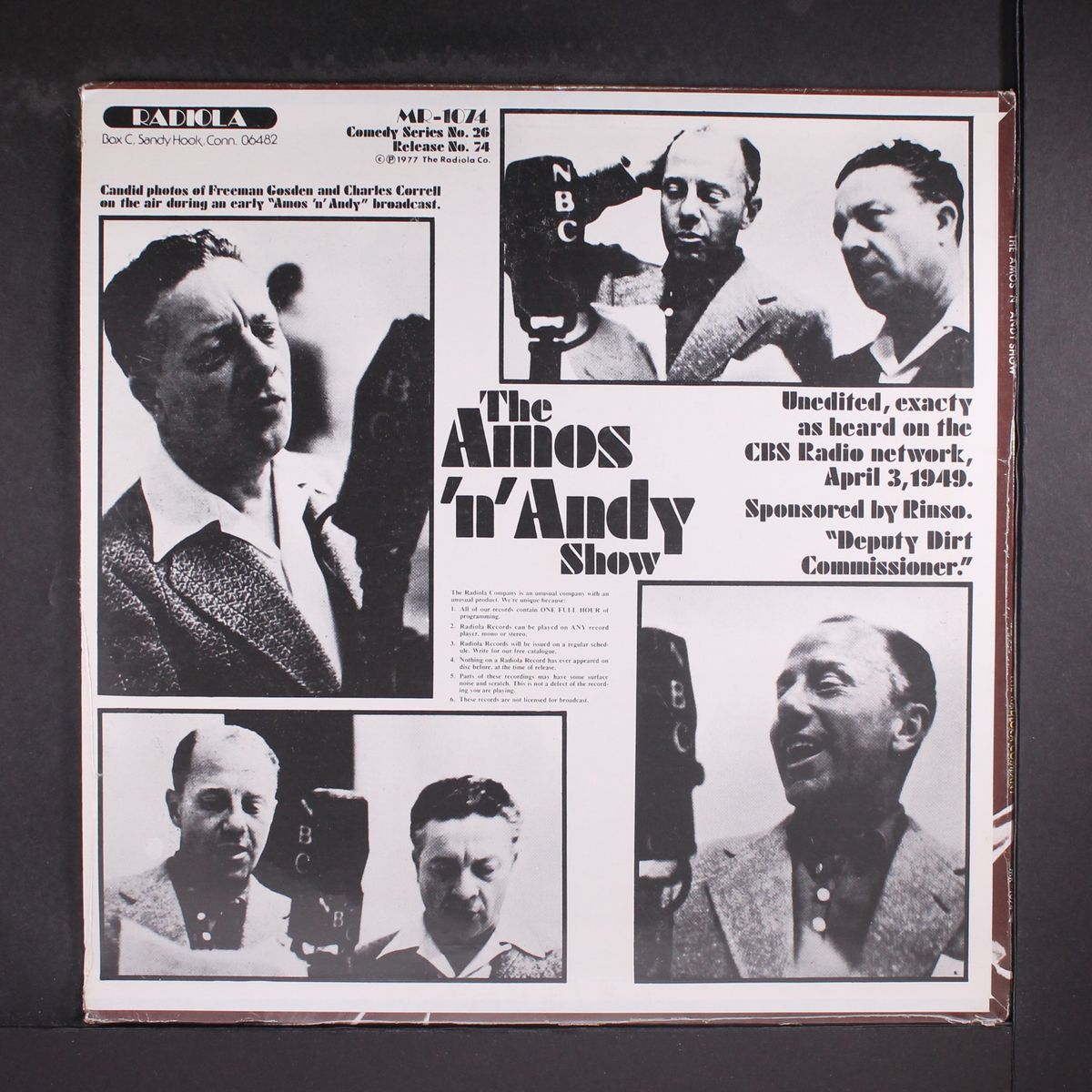 the amos 'n' andy show by ORIGINAL RADIO BROADCAST