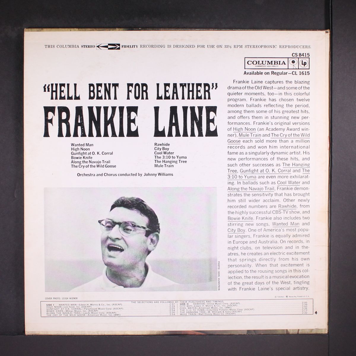 hell bent for leather! by FRANKIE LAINE
