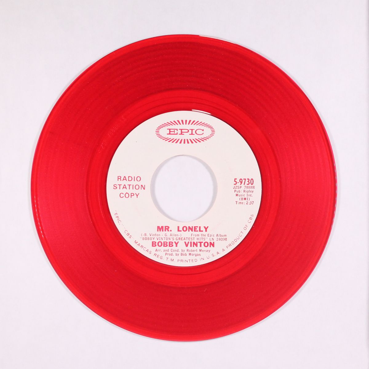 mr. lonely / dearest santa by BOBBY VINTON