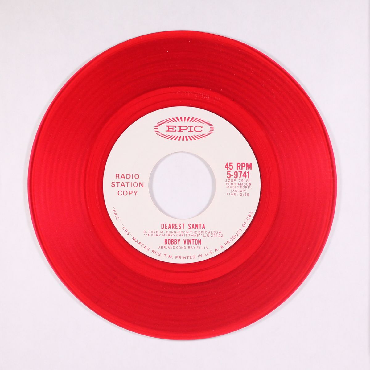 mr. lonely / dearest santa by BOBBY VINTON