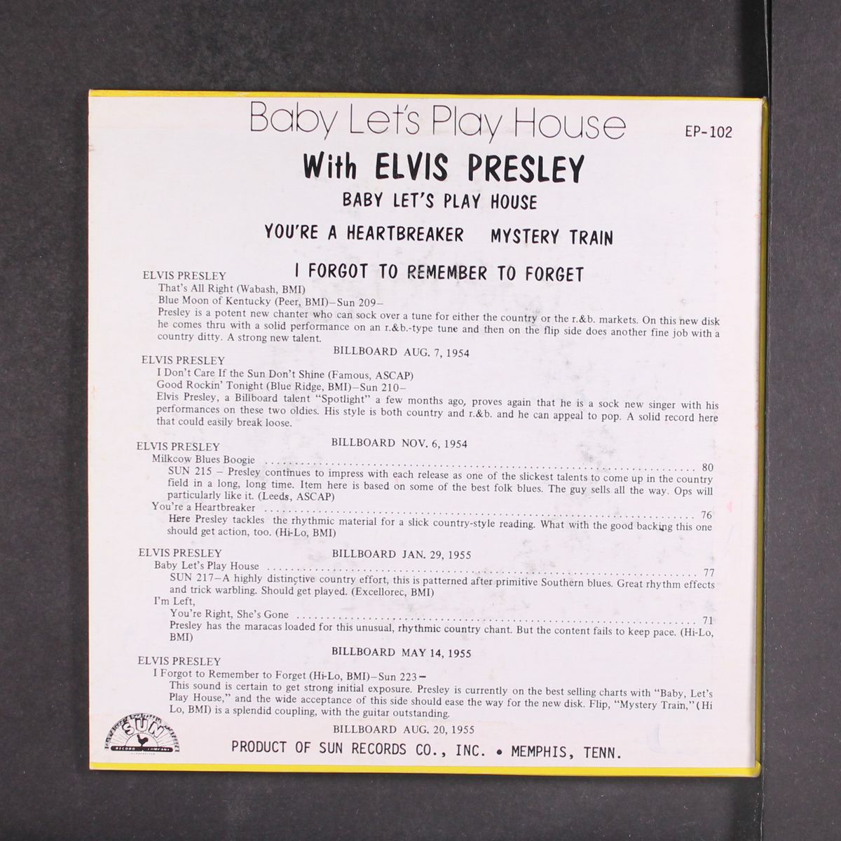 baby let's play house by ELVIS PRESLEY