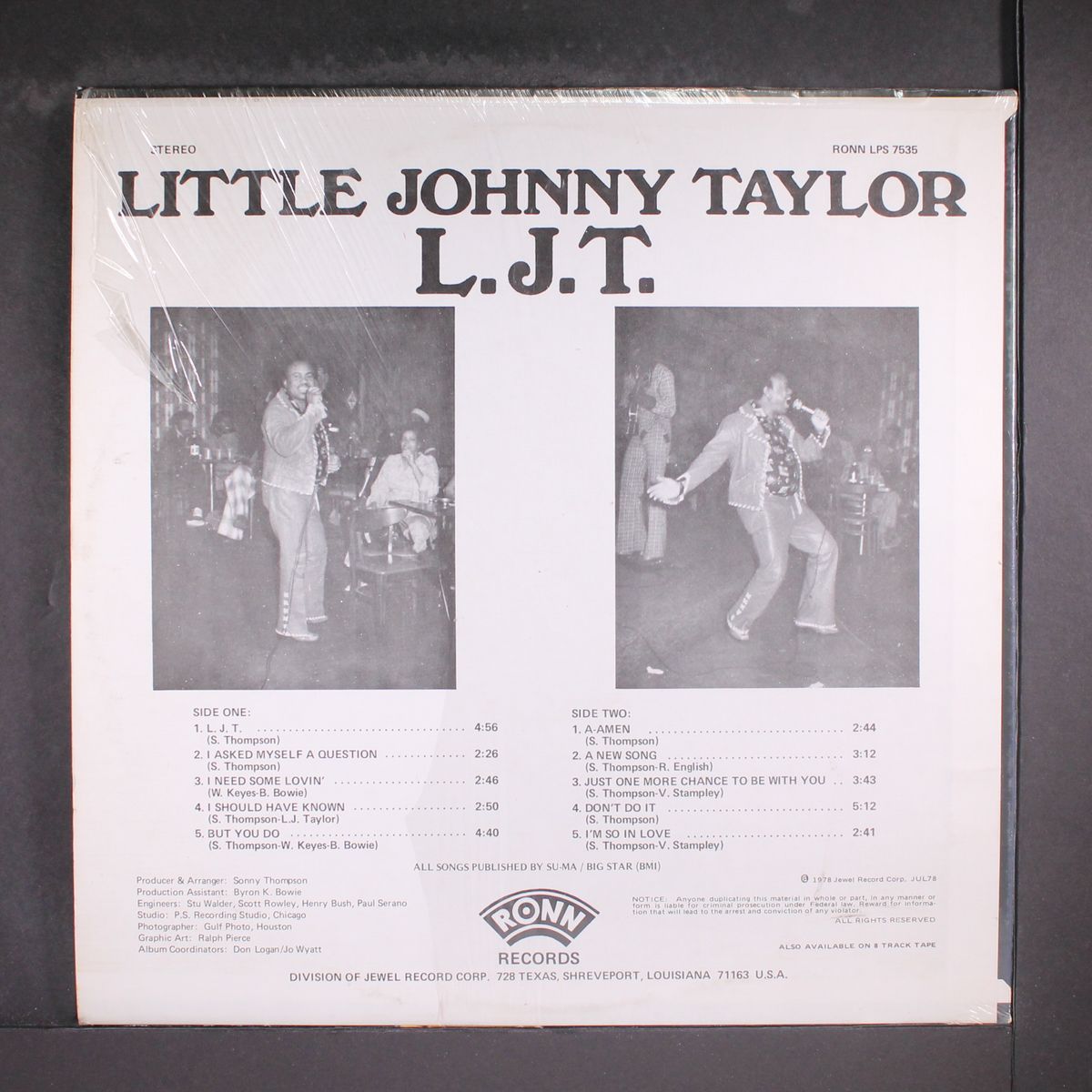 l.j.t. by LITTLE JOHNNY TAYLOR