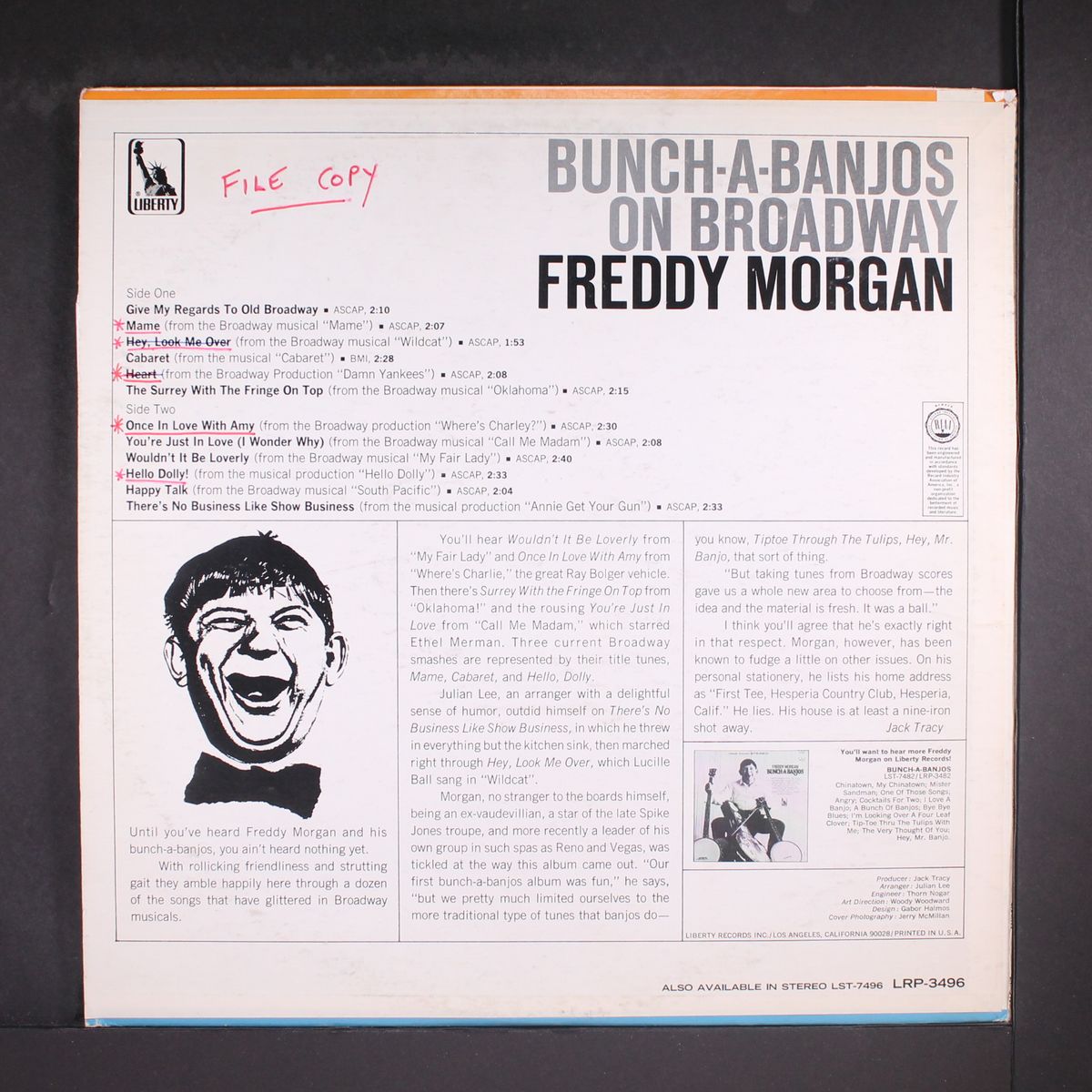 bunch-a-banjos on broadway by FREDDY MORGAN