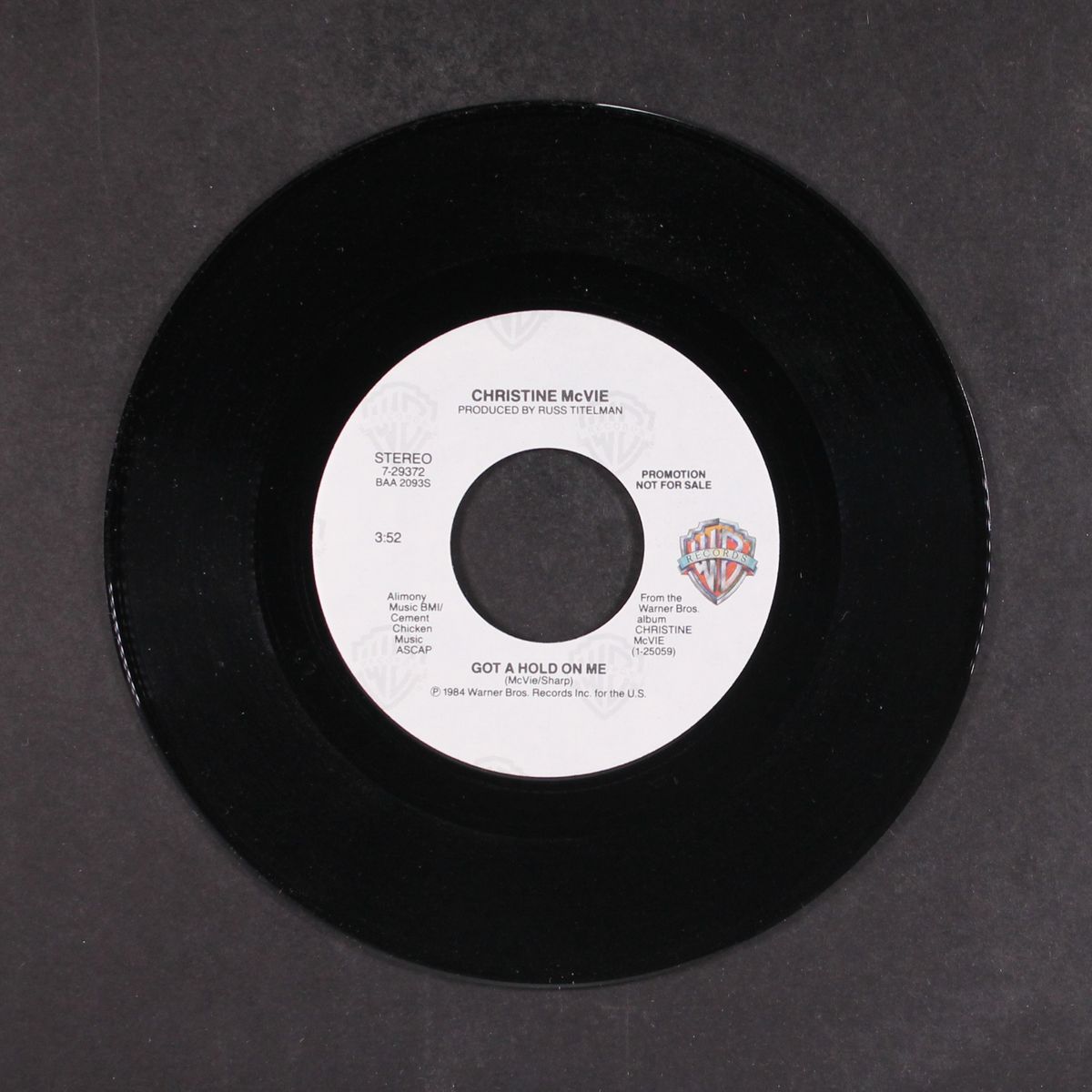 got a hold of me / same by CHRISTINE MCVIE