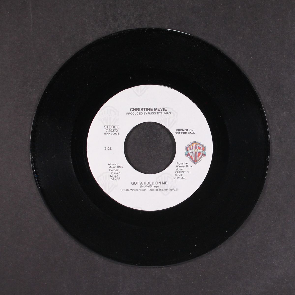 got a hold of me / same by CHRISTINE MCVIE