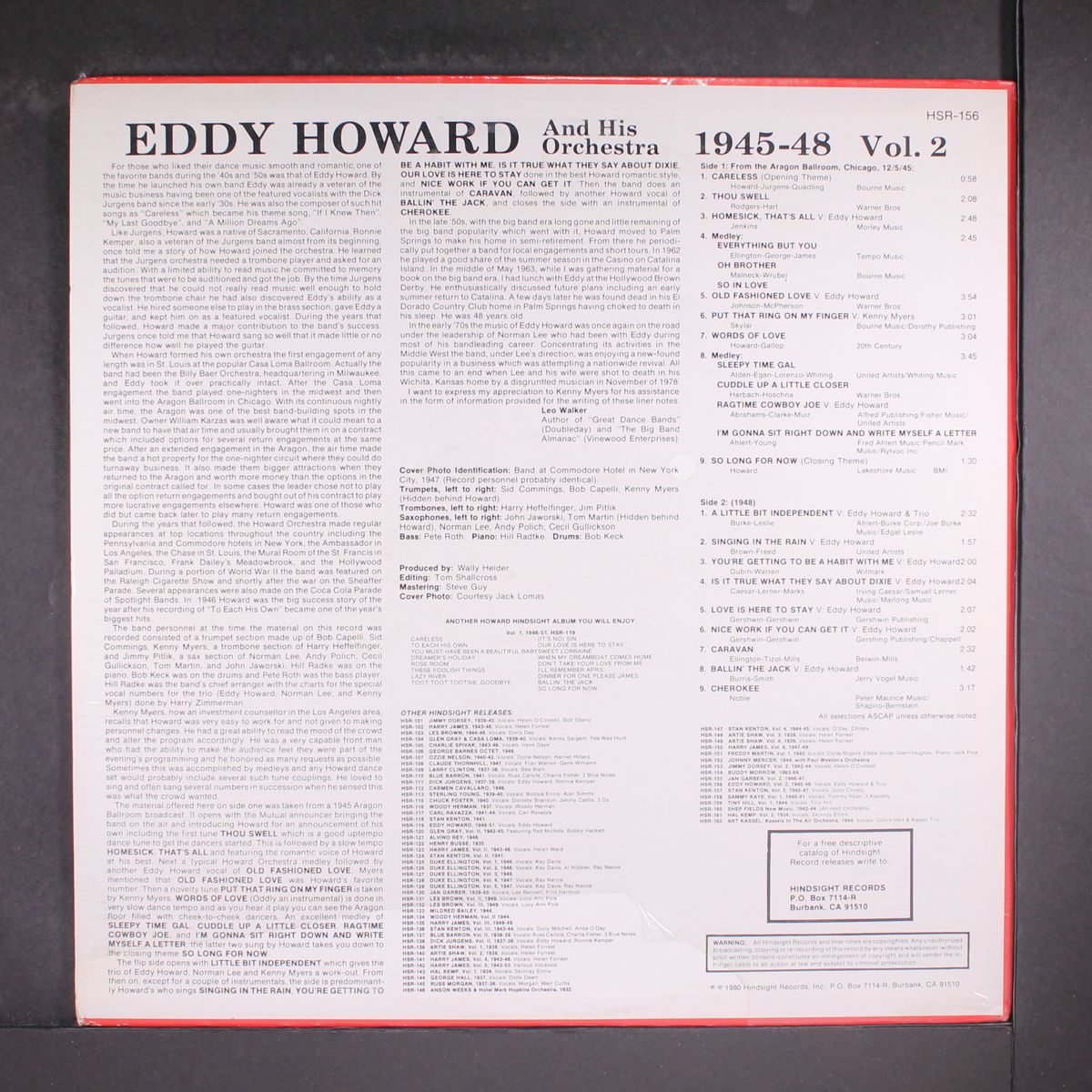 the uncollected vol 2 by EDDY HOWARD