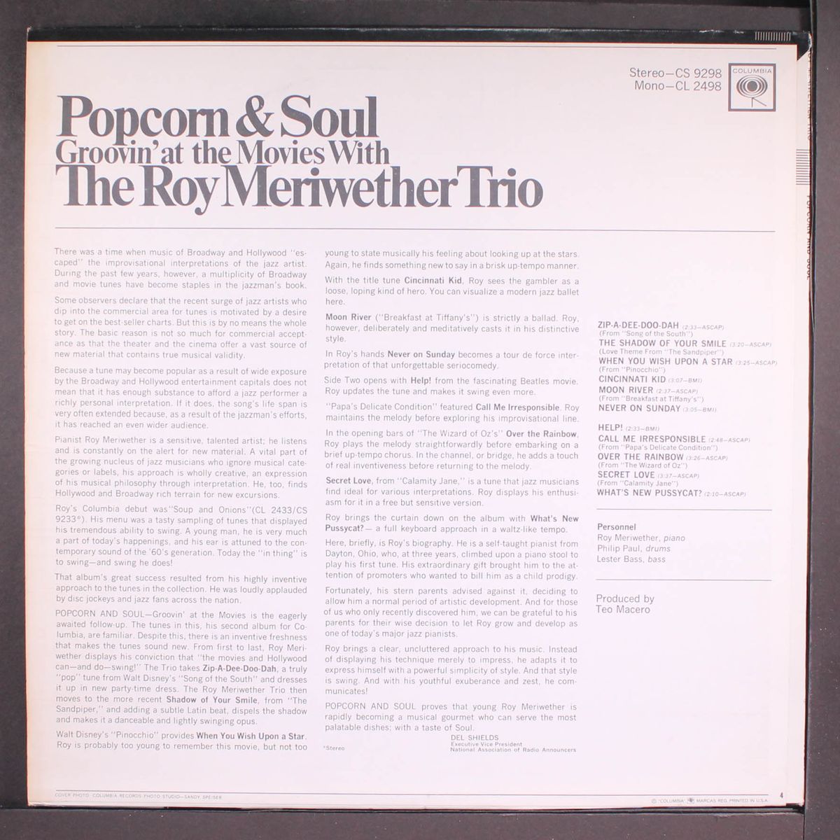 popcorn & soul by ROY MERIWETHER