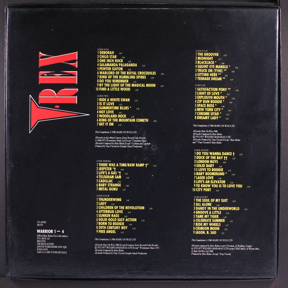 the singles collection 1968-77 by T. REX