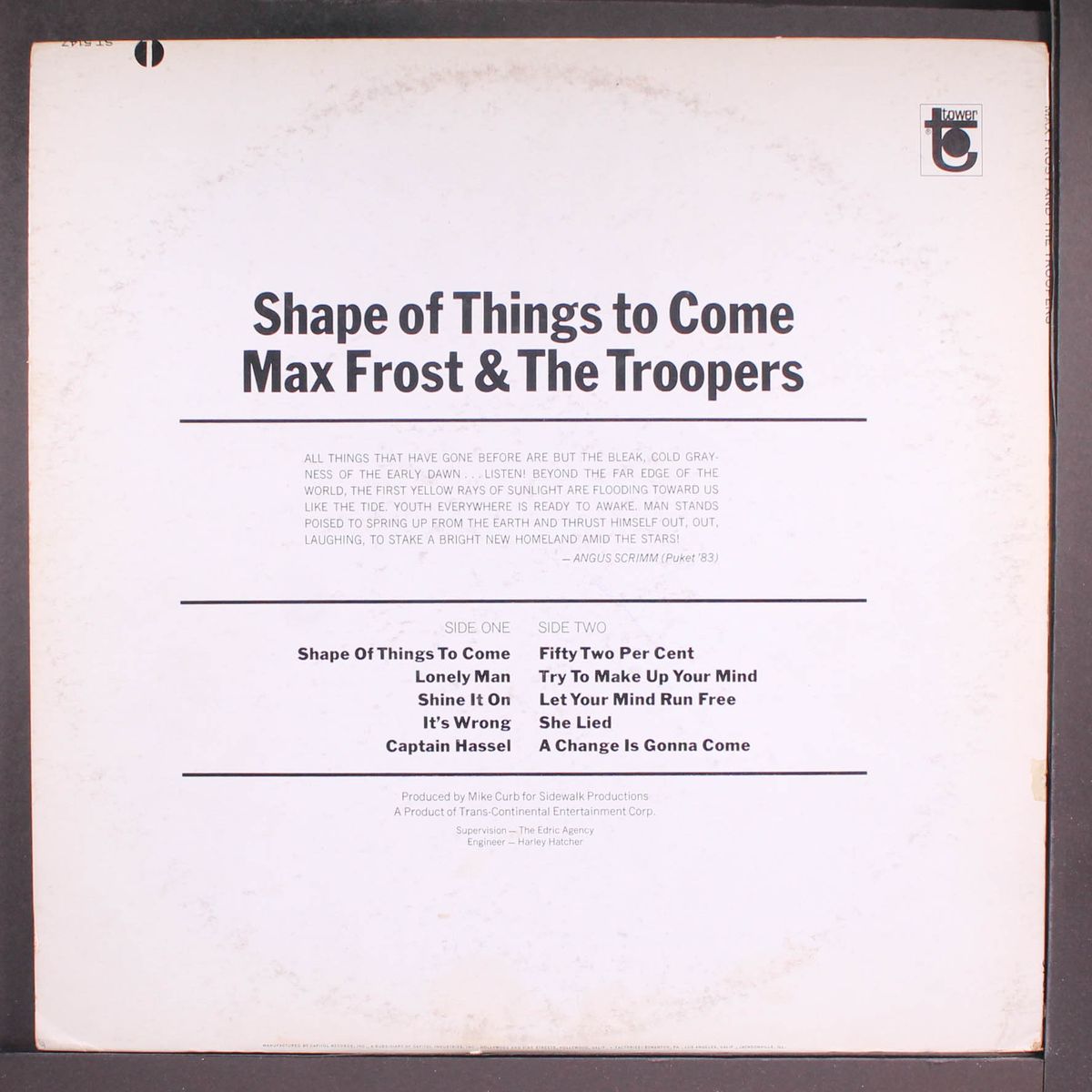 shape of things to come by MAX FROST & TROOPERS
