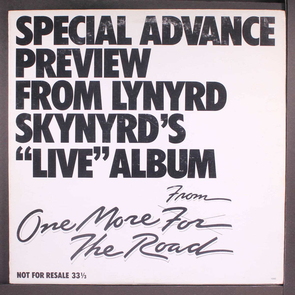 special advance preview from 'live' album by LYNYRD SKYNYRD