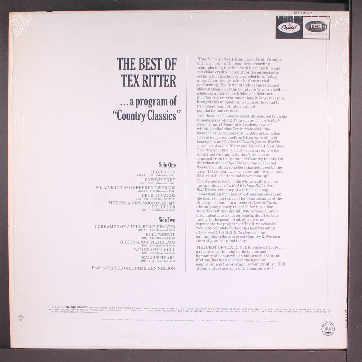best of by TEX RITTER