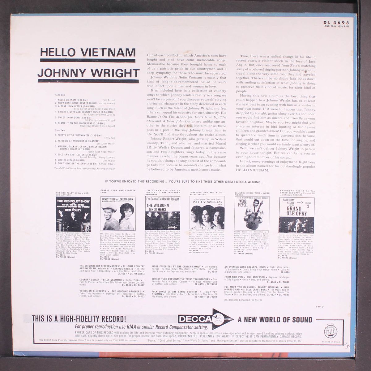 hello vietnam by JOHNNY WRIGHT