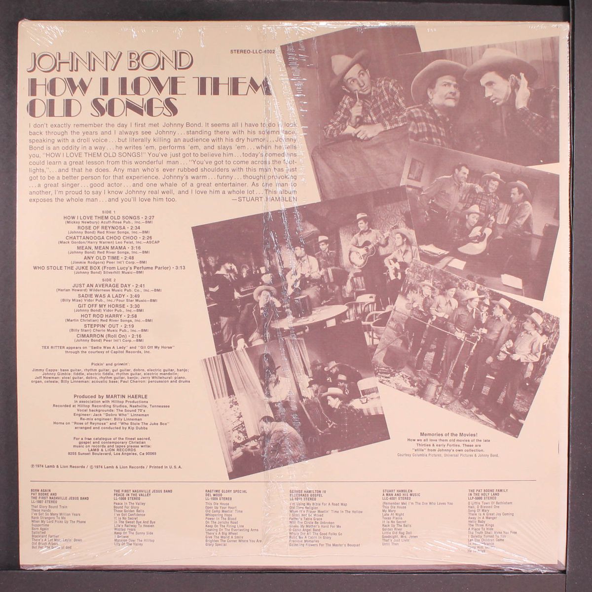 how i love them old songs by JOHNNY BOND