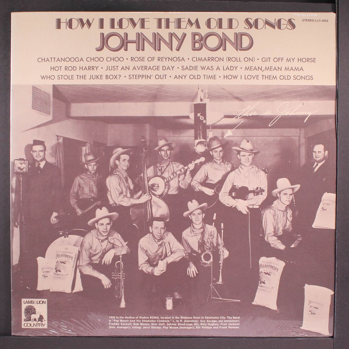 how i love them old songs by JOHNNY BOND