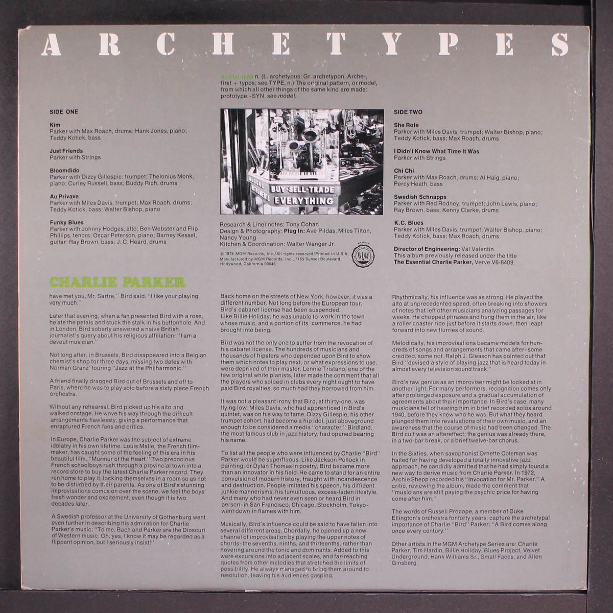 archetypes by CHARLIE PARKER