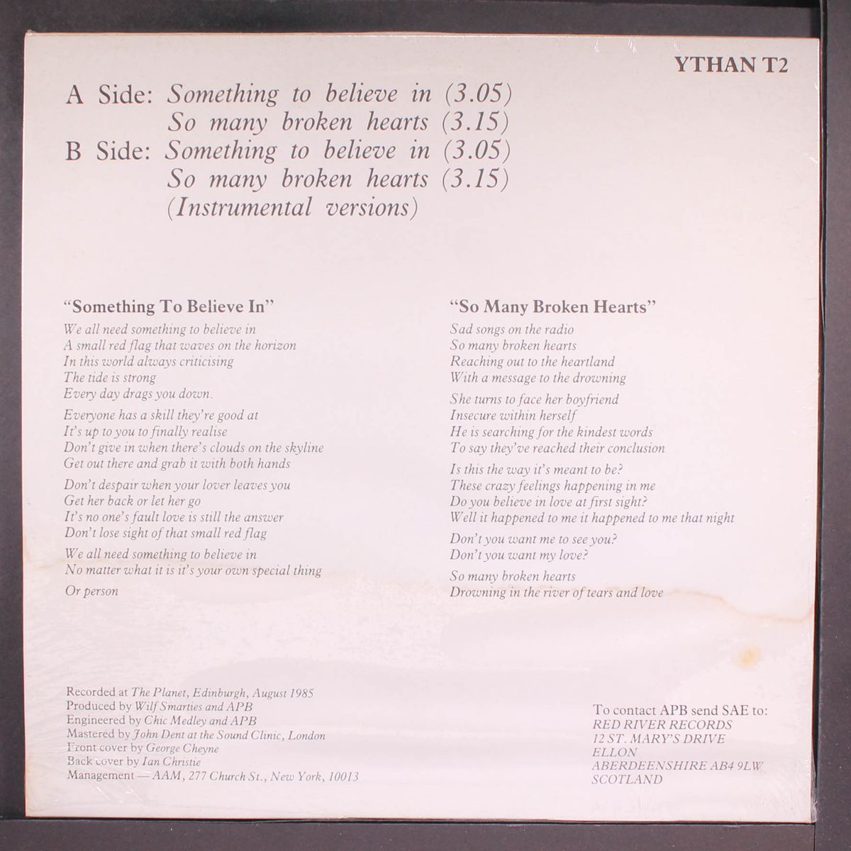 something to believe in / so many broken hearts by APB