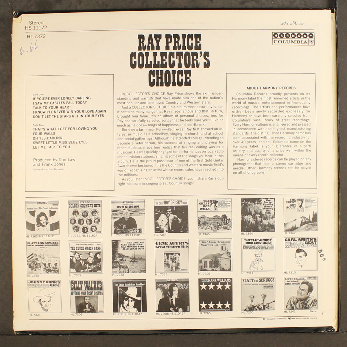collector's choice by RAY PRICE
