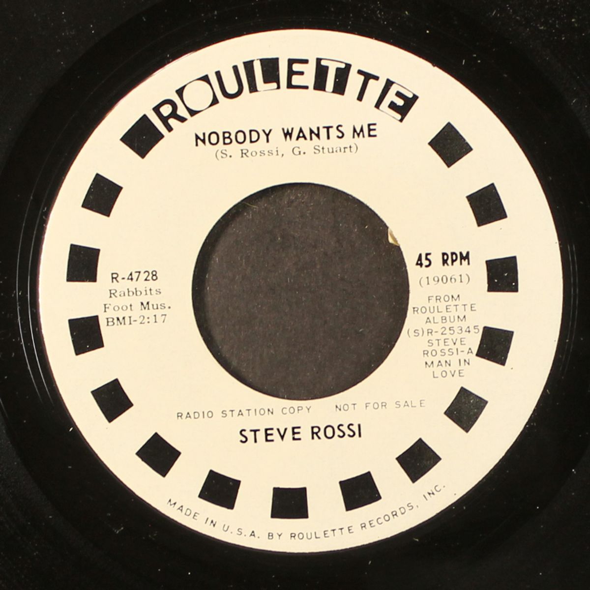 i'll set my love to music / nobody wants me by STEVE ROSSI