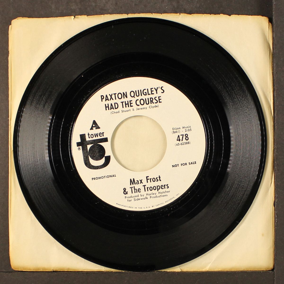paxton quigley's had the course / sittin' in circles by MAX FROST & TROOPERS