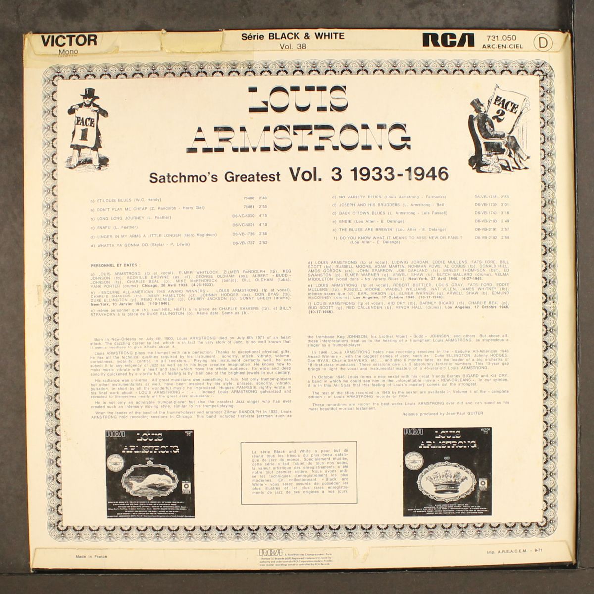 satchmo's greatest, vol. 3 (1946) by LOUIS ARMSTRONG