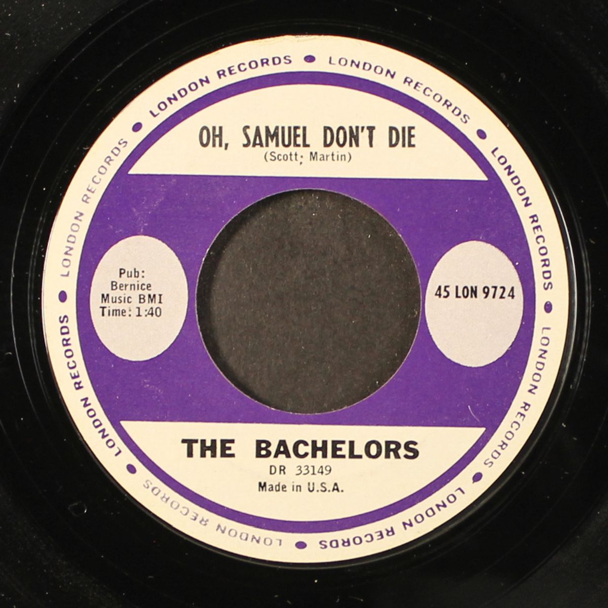 no arms can ever hold you / oh, samuel don't die by BACHELORS