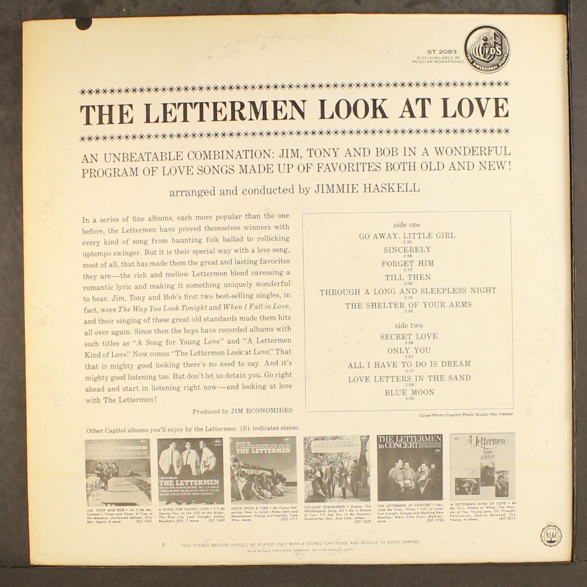 look at love by LETTERMEN