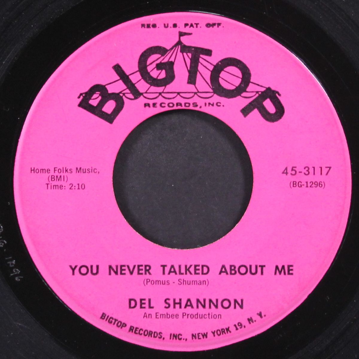 the swiss maid / you never talked about me by DEL SHANNON