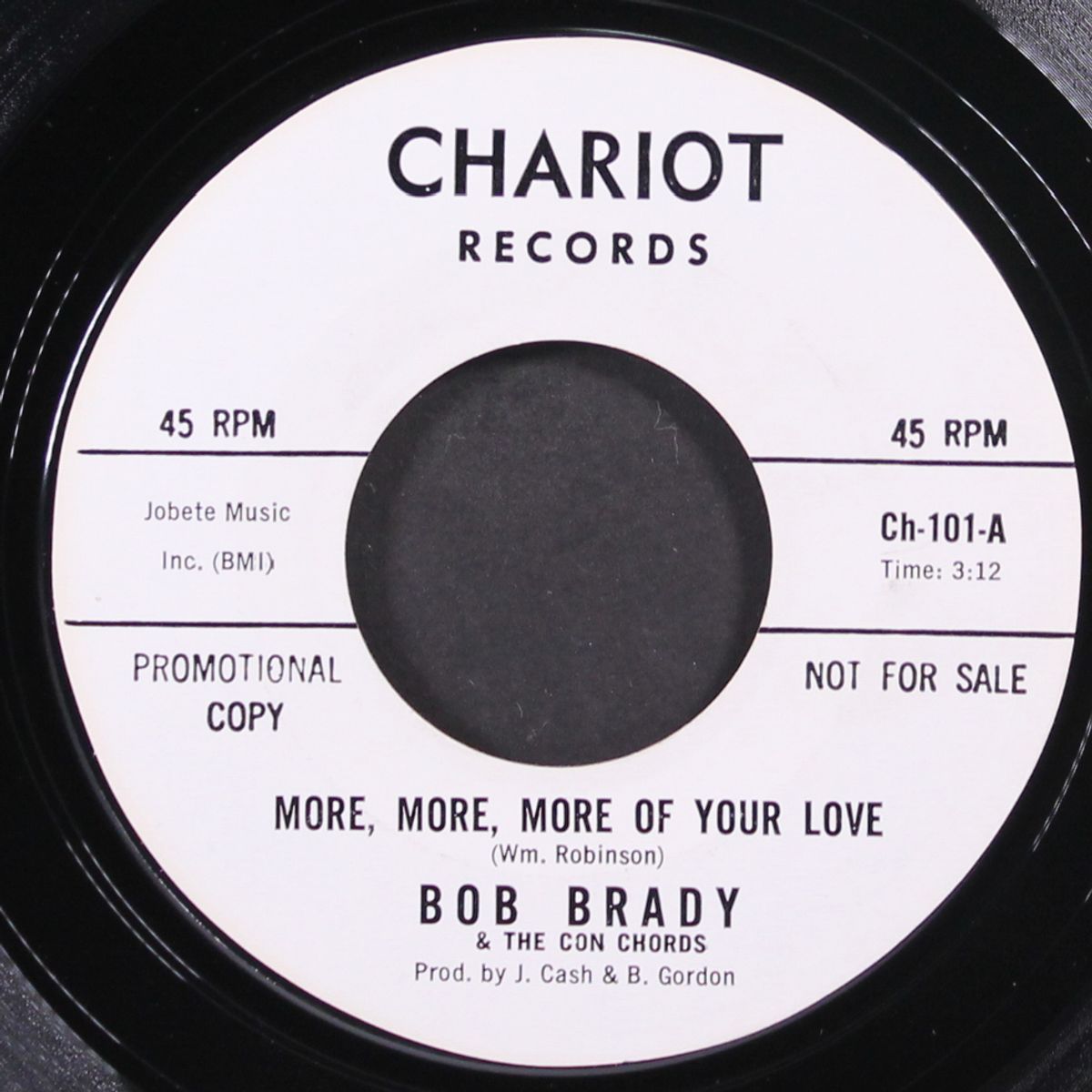 more, more, more of your love by BOB BRADY & CON CHORDS