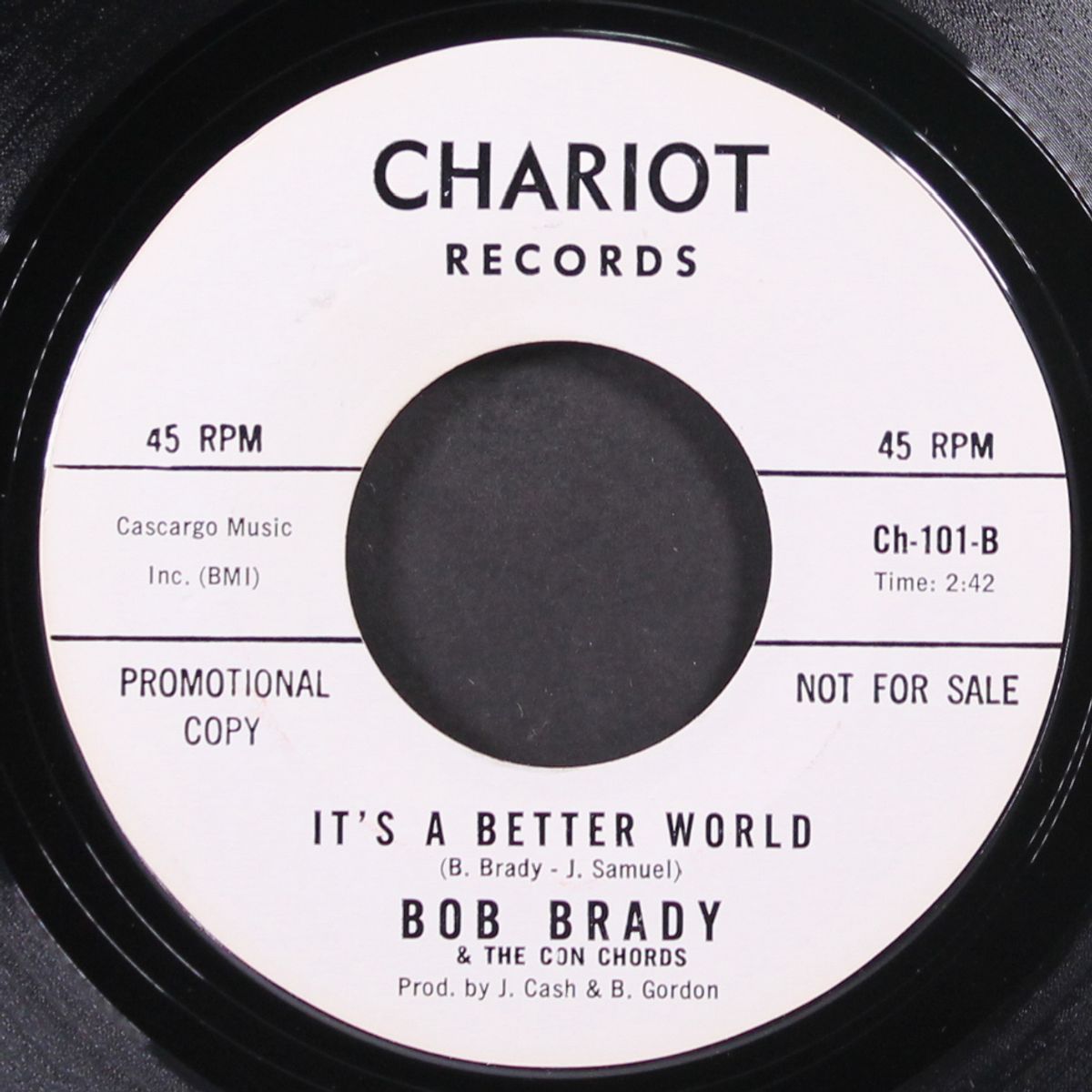 more, more, more of your love by BOB BRADY & CON CHORDS