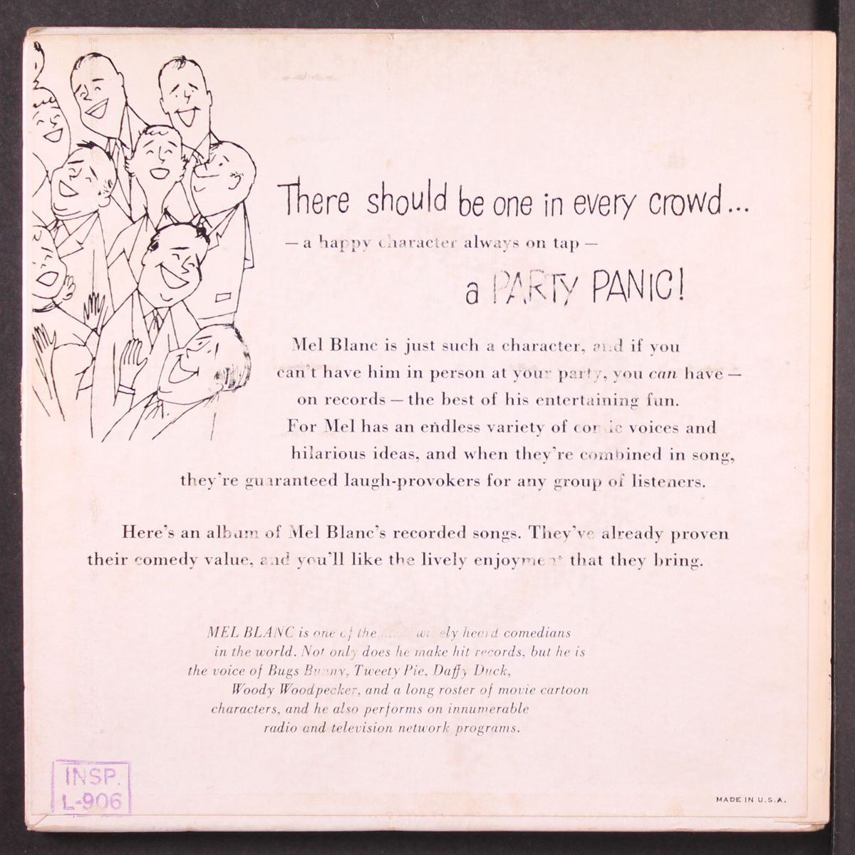party panic by MEL BLANC