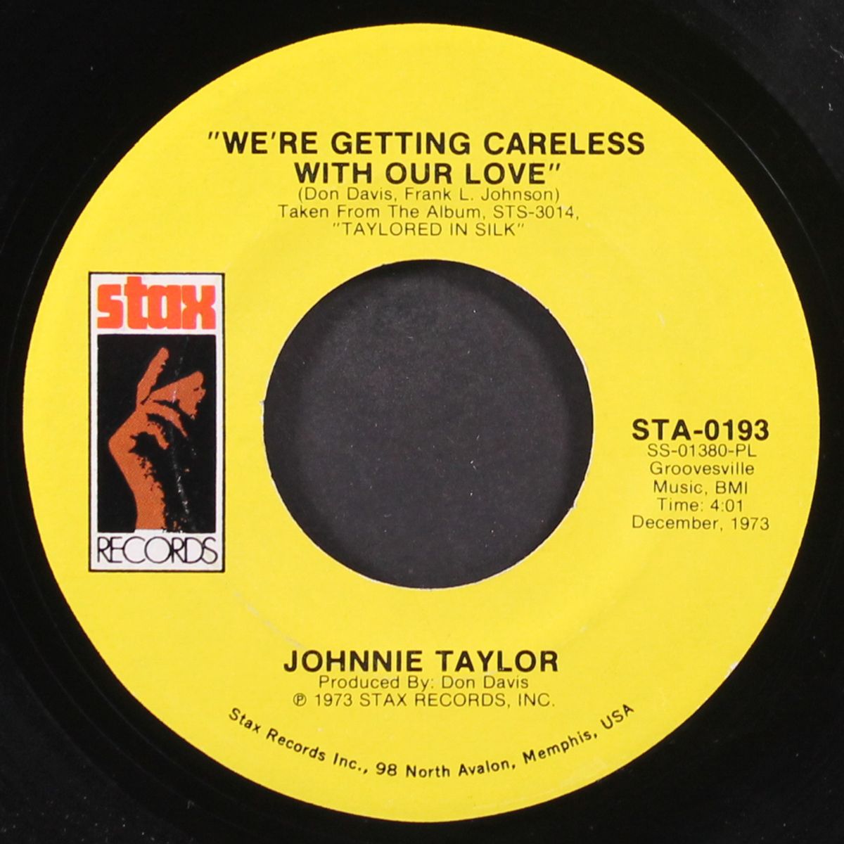 we're getting careless with our love by JOHNNIE TAYLOR