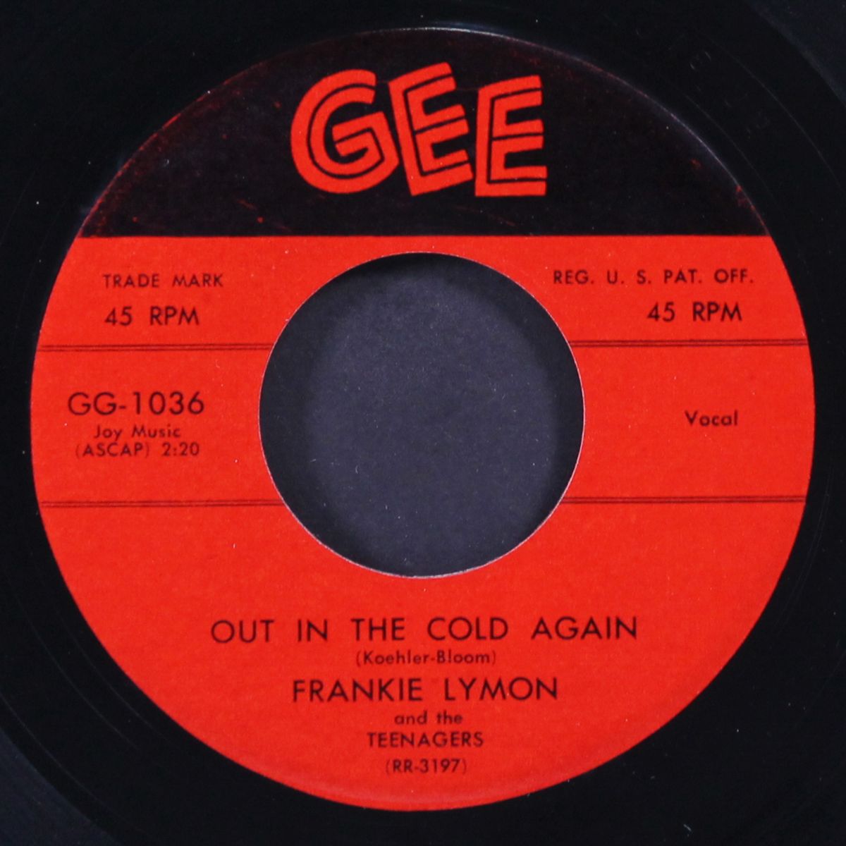 out in the cold again / miracle in the rain by FRANKIE LYMON & TEENAGERS