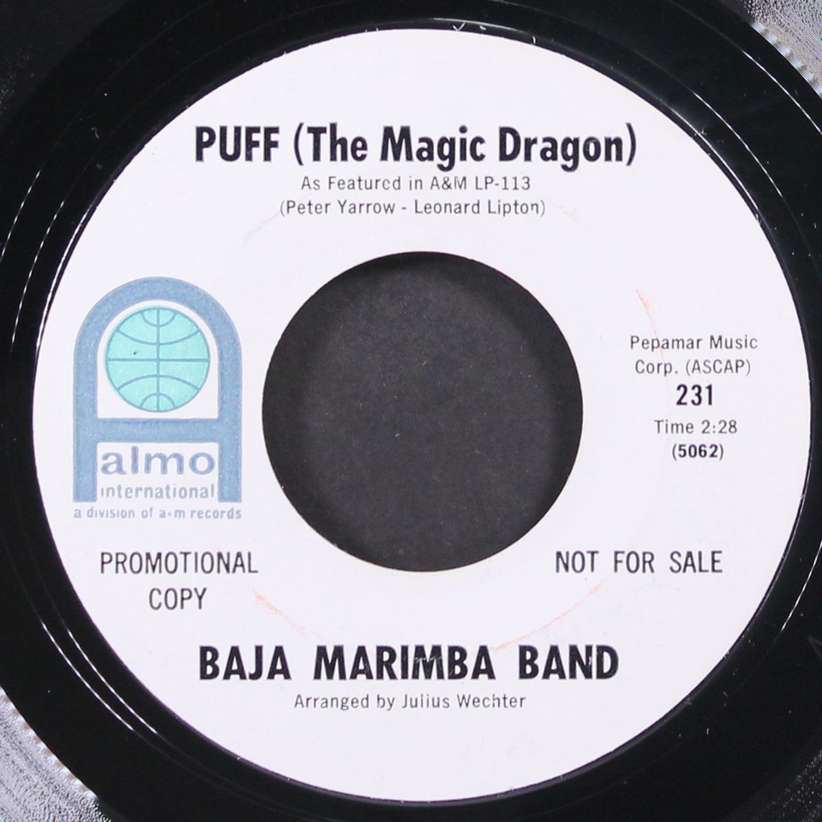 how much is that doggie in the window / puff (the magic dragon) by BAJA MARIMBA BAND