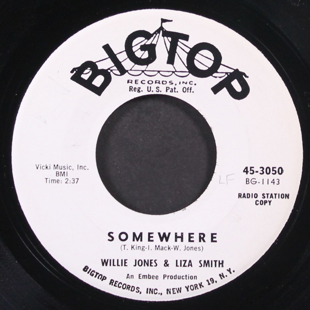 mary / somewhere by WILLIE JONES